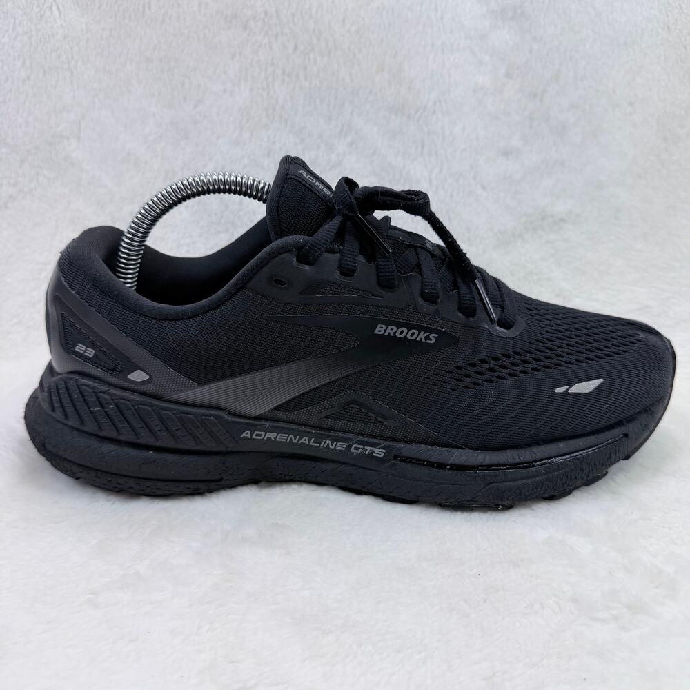 Brooks Adrenaline GTS 23 Womens Running Shoes Black Triple Black Size 10
